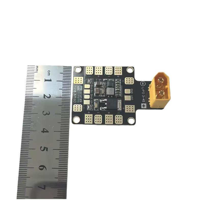 KePaQi XT60 Verteilerplatine 3-4S Power Hub mit BEC 5V/12V Schweißkopf für FPV Quadcopter in Schwarz - Bild 2