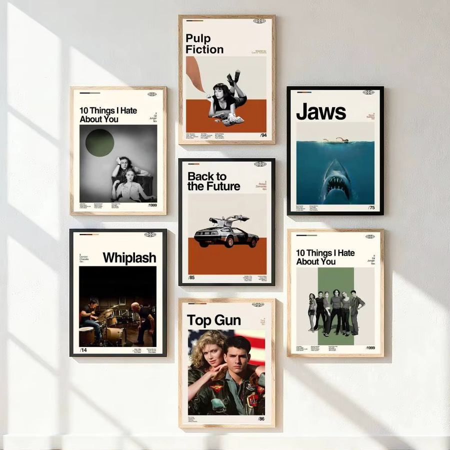 Kayou Film- und Fernsehserien-Poster Pulp Fiction The Godfather als Kunstdruck im Anime-Stil, mehrfarbig, Papierposter - Bild 3