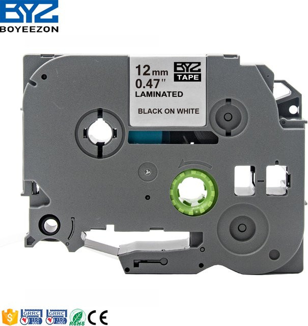 Brother TZe-231 Beschriftungsband Schwarz auf Weiß, laminiert, Breite: 12 mm - Bild 1
