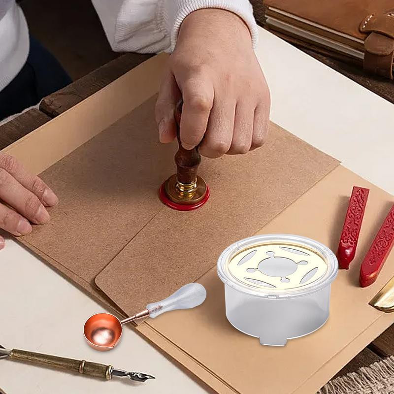 Yiran Furniture Siegelwachs-Set mit Schmelzlöffel und Siegelstäben in Multicolor aus Metall für DIY-Projekte und Hochzeiten - Bild 2