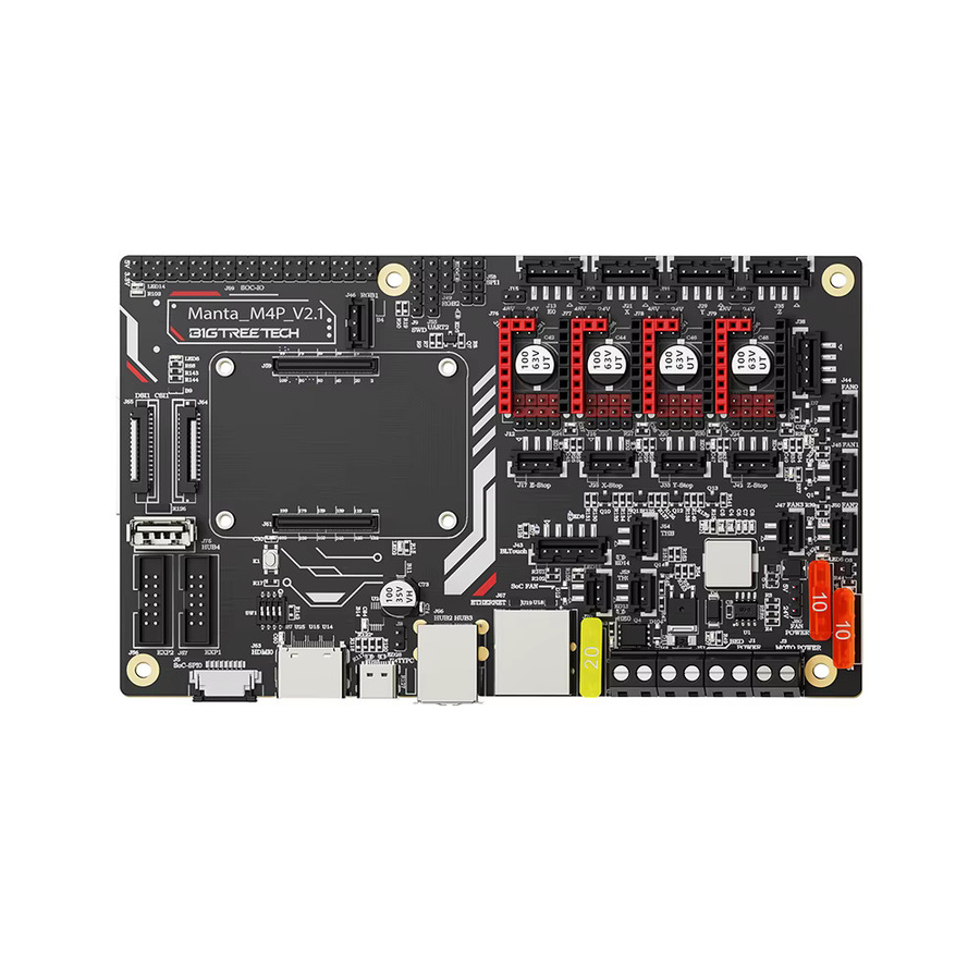 BIGTREETECH MANTA M8P M5P M4P 32bit Motherboard für Klipper und Marlin, kompatibel mit Raspberry Pi CM4, ideal für Voron und Ender 3 3D Drucker, Schwarz - Bild 3