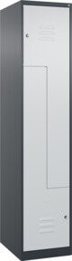 C+P Z-Spind Classic PLUS Spind mit 2 Fächern, Anthrazit/Grau, H x B x T: 185 x 40 x 50 cm - Bild 1