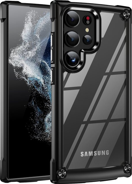 Robuste Hybrid Stoßstangenhülle für Samsung Galaxy S25 S24 S23 S22 S21 Plus Ultra A54 A34 A14 A15 5G, Klare Rüstungsschutzhülle - Bild 1