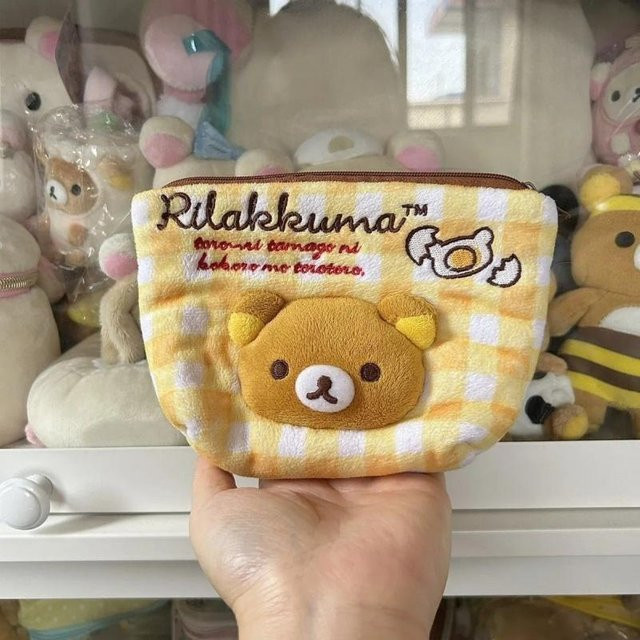 San-X Rilakkuma Bienenbär Plüsch Federmäppchen Gelb - Bild 1