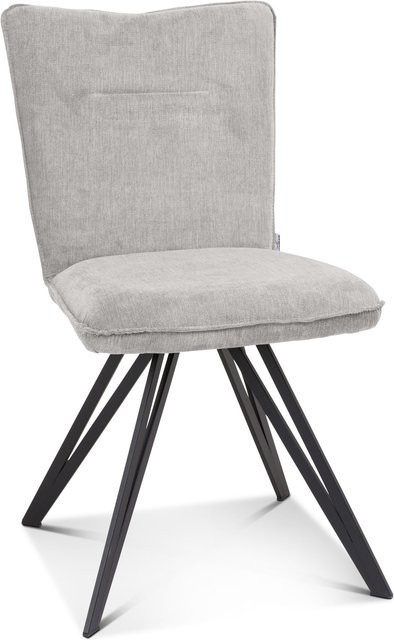 Polsterstuhl Sansibar Living TINNUM in Grau mit Metallgestell für dein Esszimmer - Bild 1