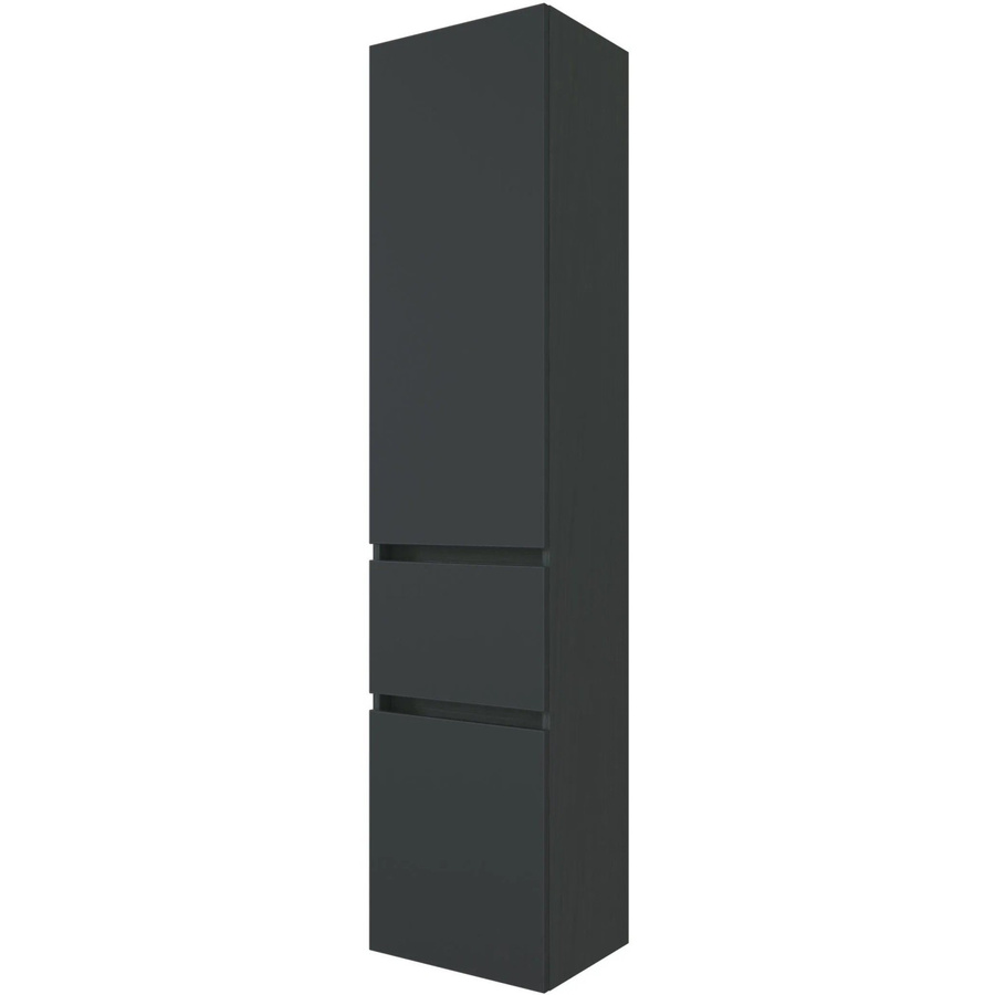 Held Möbel Bad-Hochschrank Verona matt Graphitgrau B/T/H: 40 x 35 x 180 cm - Bild 2