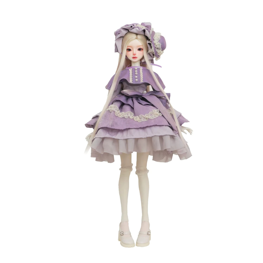 Shugafairy Sadie 1/4 BJD Kugelgelenkpuppe mit lila Lolita-Kuchenkleid und Hut - Bild 3