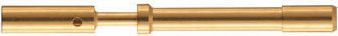 HARTING Crimpkontakt 09156006291 aus Messing mit Goldbeschichtung - Bild 1