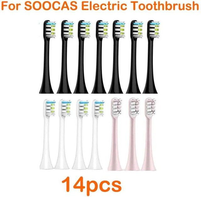 Soocas Ersatzbürstenköpfe für X3/X3U/X5, 14 Stück, Sonic Soft - Bild 1