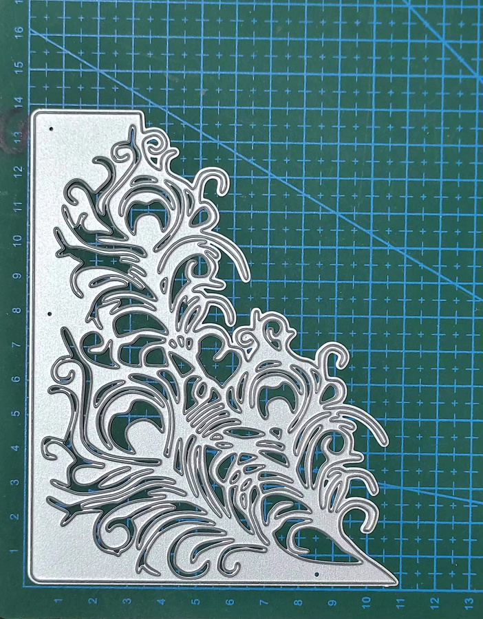 Metall Stanzform Feder für Scrapbooking und DIY Handwerk als Schablone zur Kartenherstellung - Bild 2