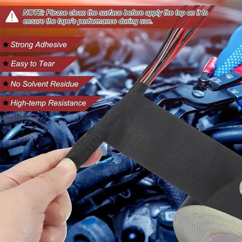 Selbstklebendes Acetat-Tuch mit Drahtbindung in Schwarz für die elektrische LCD-Reparatur und zur Isolierung - Bild 4