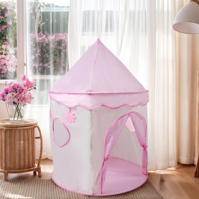 RonHam Kinderspielzelt, Prinzessinnen-Märchen-Spielhaus, Blau, Rosa / Pink - Bild 1