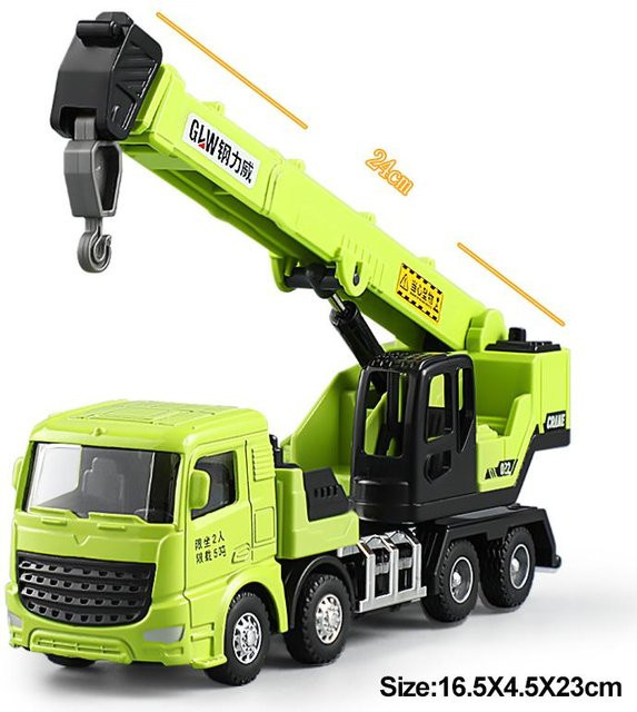 Ingenieurwesen Druckguss Kran Bagger LKW, Spielfahrzeuge, 1:55, ab 4 Jahren - Bild 1