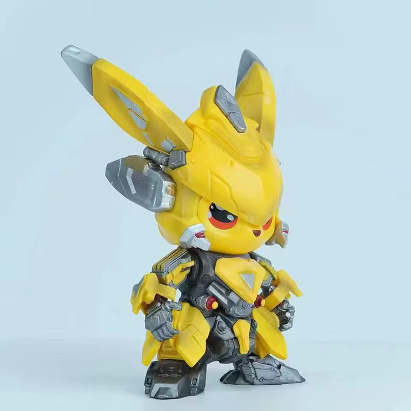 Bandai Pikachu COS Mech Warrior Limited Edition GK Statue, gelb, Sammlermodell für Anime-Fans - Bild 3