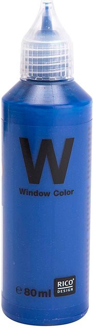Rico Design Window Color transparent Kobaltblau 80ml - Bild 1