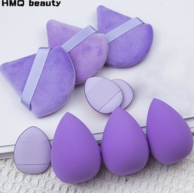 HMQ beauty Make-Up Schwamm Set, 12 Stück, Mini Finger Puffs, Unisex - Bild 1