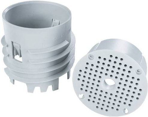 KOPOS MDFZ 80_KB Montageplatte in Weiß, Durchmesser: 73 mm, Länge: 80 mm, 1 Set - Bild 1