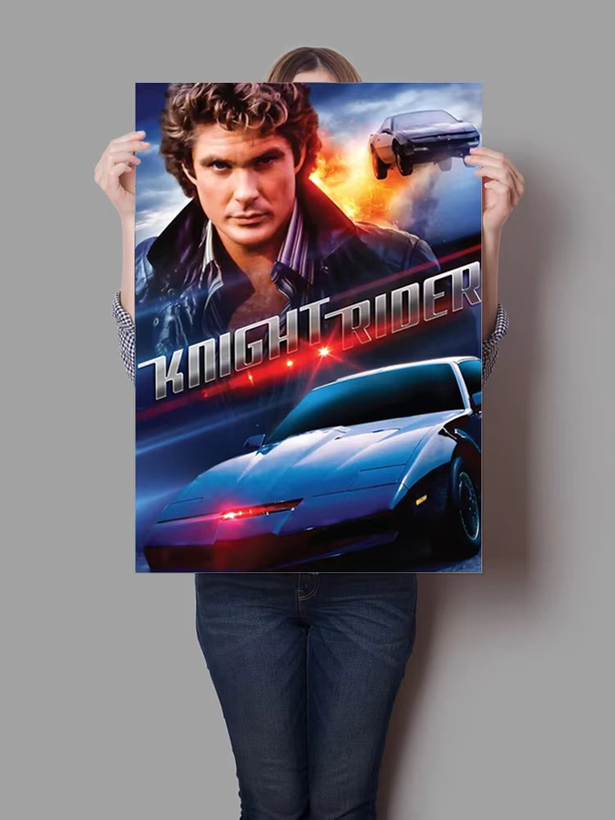 Knight Rider TV-Serie Leinwandgemälde Ruicai Retro Wandkunst in Mehrfarbig - Bild 3