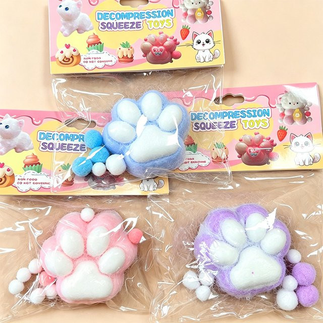 Bandai Katzenpfoten-Fidget-Squishy-Spielzeug, weiches Maltose-Handdrückspielzeug - Bild 1
