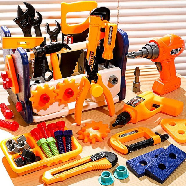 CONUSEA Spielzeug-Werkzeugset, 40-teiliges Set, Kunststoff, Bunt / Mehrfarbig - Bild 1