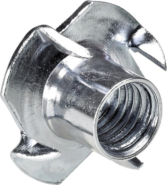 Hettich Einschlagmutter M10/12 mm aus Stahl, verzinkt, silber - Bild 1