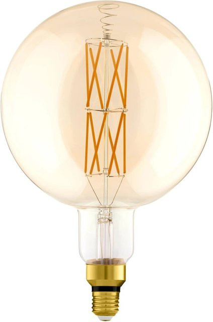 Eglo LED Leuchtmittel E27 Globeform Vintage in Transparent mit warmweißem Licht und dimmbarer Filament-Optik - Bild 1