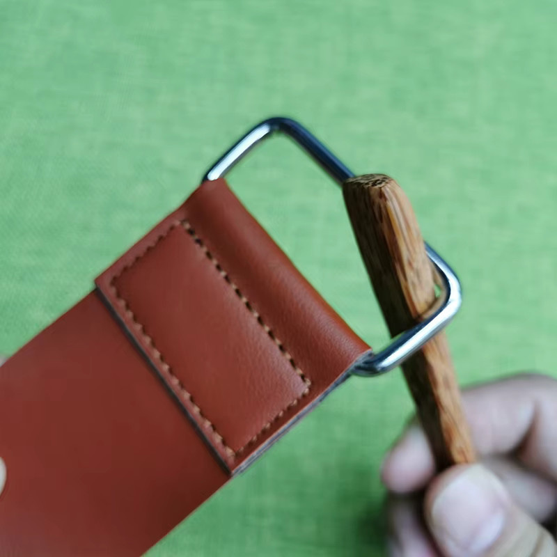 RSCHEF Leder-Schärfband in Braun für Rasiermesser und Klappmesser - Bild 2