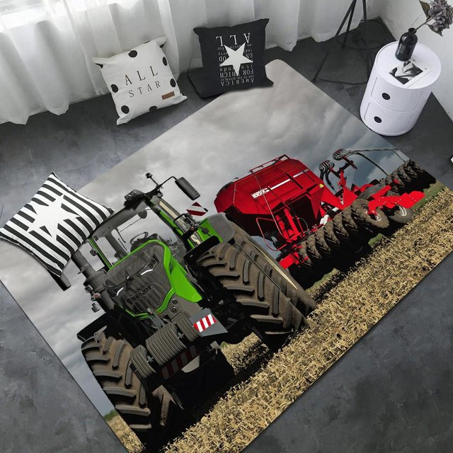 Karpetti Fußmatte Fendt Landwirtschaftstraktor, rechteckig, rutschfest, mehrfarbig, B/T: 120 x 40 cm - Bild 1