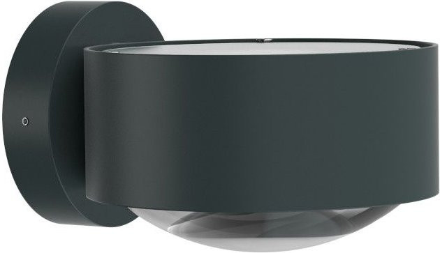 Top Light Puk Maxx Wall LED-Wandleuchte in Anthrazit Matt mit Glaslinse und warmweißem Licht (2700K) - Bild 1