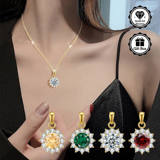 LAMVOICE Halskette, Zirkonia, Gold, Damen - Bild 1