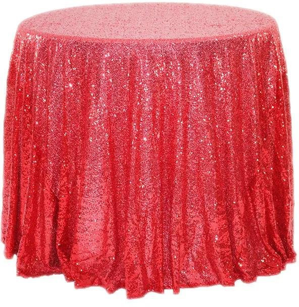 Runde Glitzer-Tischdecke mit Pailletten von Yiran Furniture in Gold, Durchmesser: 60 cm - Bild 1
