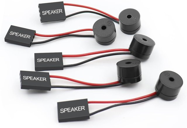 AOKIN 10er Set Mini Lautsprecher für PC Motherboard BIOS Onboard Beep Alarm in Schwarz - Bild 1