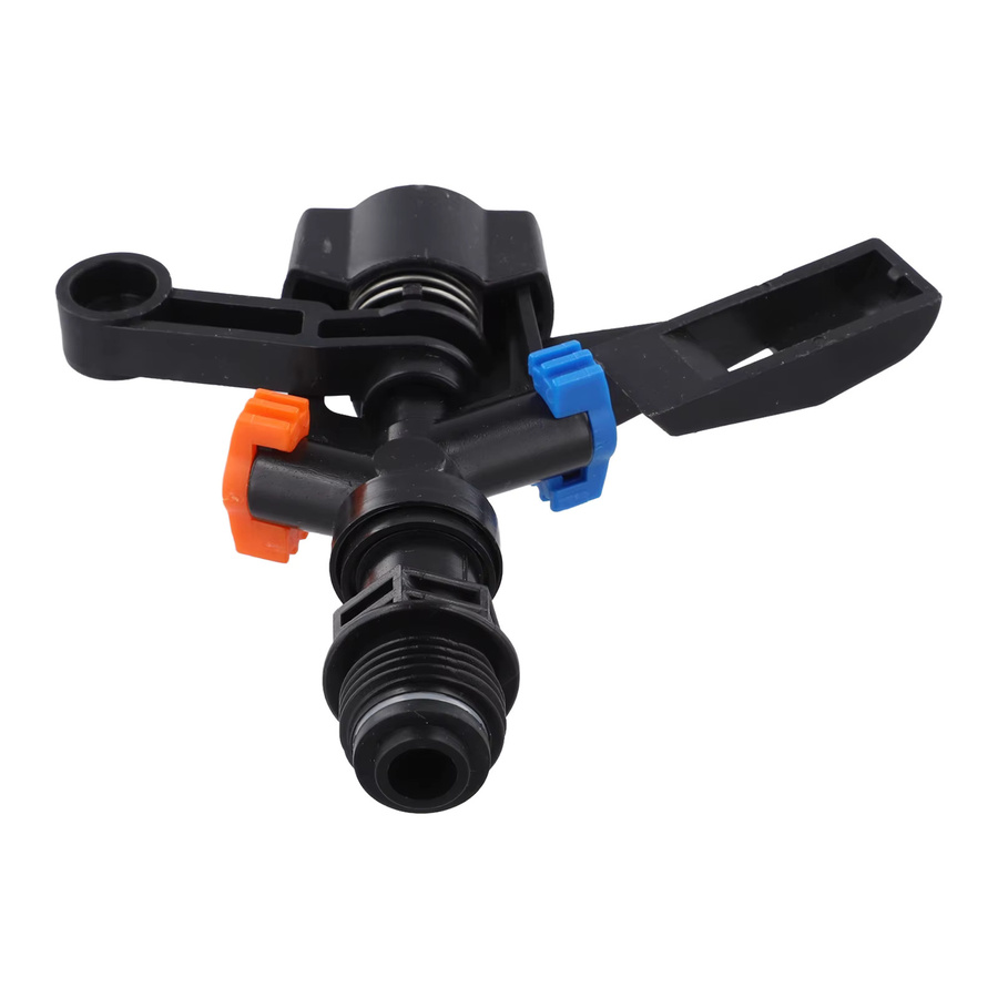 Vibratite Gartensprinkler mit 360 Grad verstellbarer rotierender Sprühdüse in Schwarz für die wassersparende Bewässerung von Garten und Rasen - Bild 4