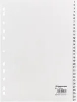 Soennecken Zahlenregister für A4 in Weiß und Transparent aus Kunststoff - Bild 1