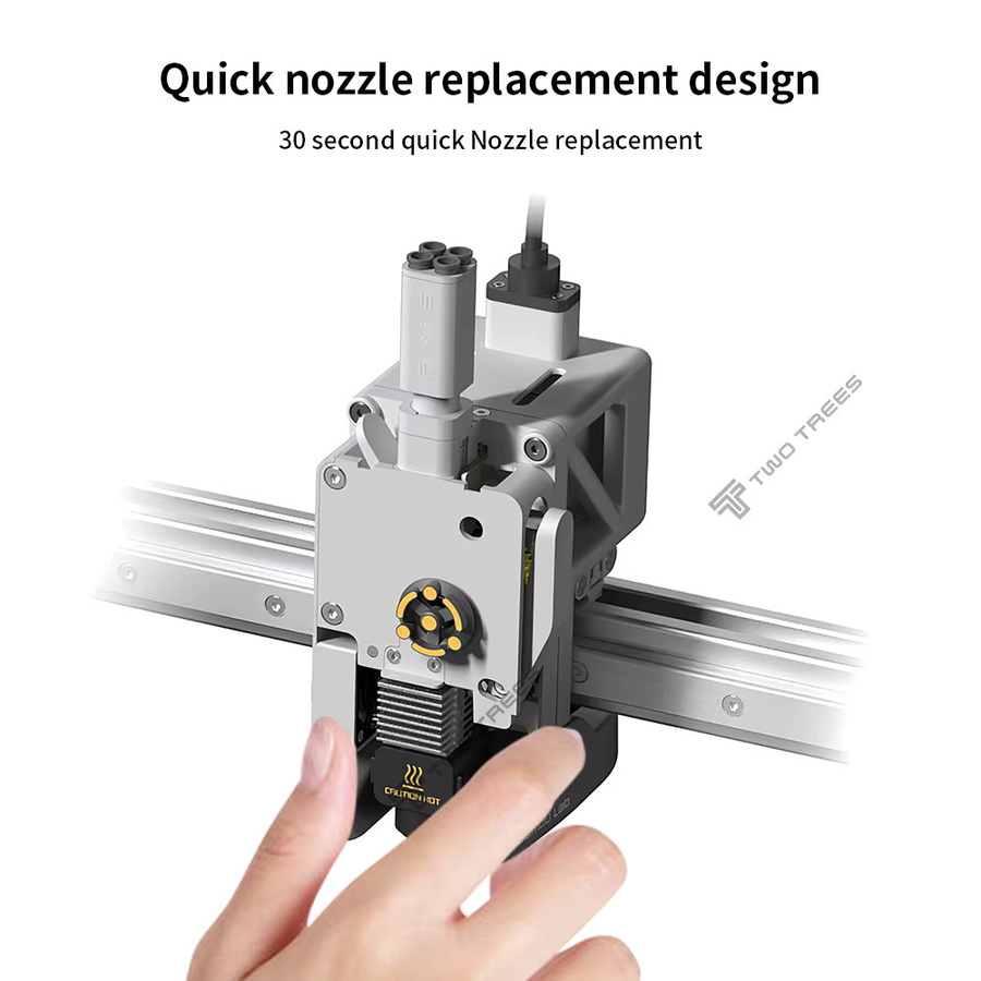 BambuLab Hotend-Kit für A1 und A1 Mini mit gehärteter Stahldüse in 0,2 mm, 0,4 mm, 0,6 mm und 0,8 mm für FDM 3D-Drucker, Weiß - Bild 4