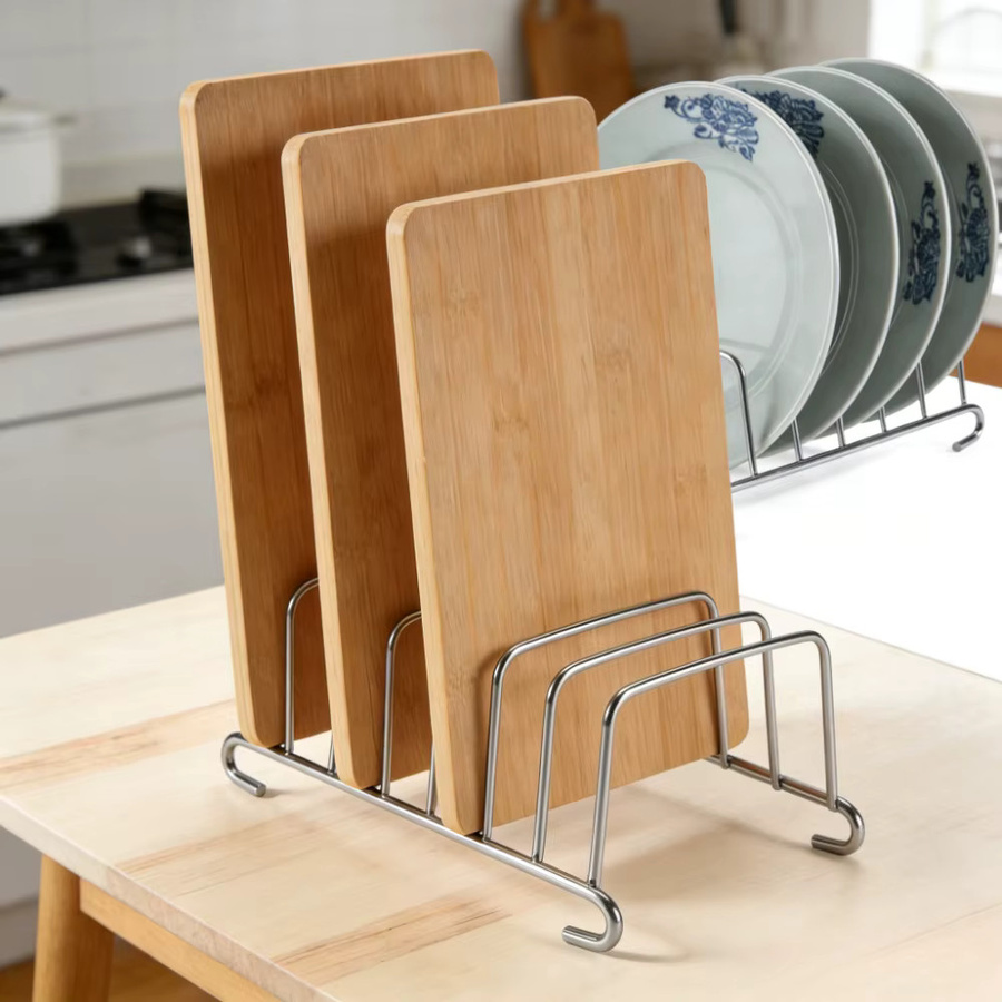 FEB.WIND Toastbrot-Ständer aus Edelstahl in Silber als Aufbewahrungsregal für Schneidebretter und Teller sowie als Kühlgitter und Heißluftfritteuse-Zubehör - Bild 3