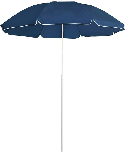 vidaXL Sonnenschirm mit Stahlmast in Blau aus Polyester mit 180 cm Durchmesser - Bild 1