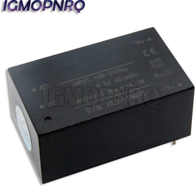 HLK-PM03 Mini-Stromversorgungsmodul AC-DC 220 V auf 5 V, 3,3 V oder 12 V in Schwarz für intelligente Haushaltsschalter - Bild 1