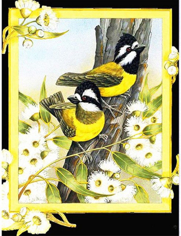 FIYO Diamond Painting Vogel Motiv als Stickerei und Mosaik zur Dekoration, Mehrfarbig, B x H: 30 x 20 cm - Bild 1