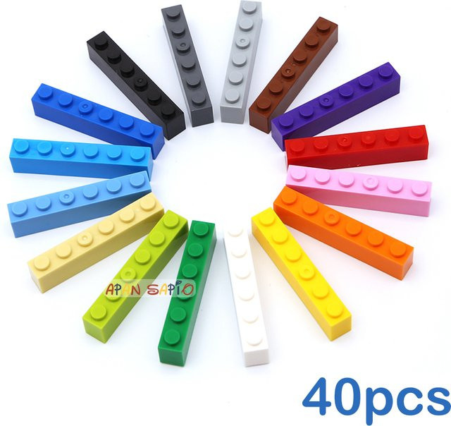 APAN SAPIO DIY Bausteine Dicke Zahlen Bricks, 40-teiliges Set, ab 3 Jahre - Bild 1