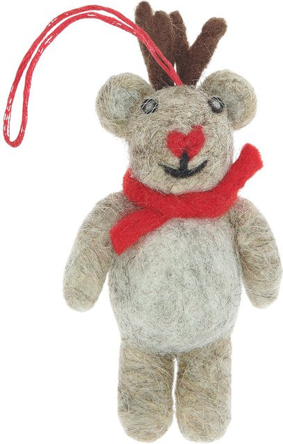 Rico Design Weihnachts-Aufhänger Hirsch aus Filz in Braun - Bild 1