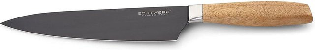 ECHTWERK Küchenmesser Classic Black Edition Kochmesser aus Edelstahl und Holz in Schwarz - Bild 1