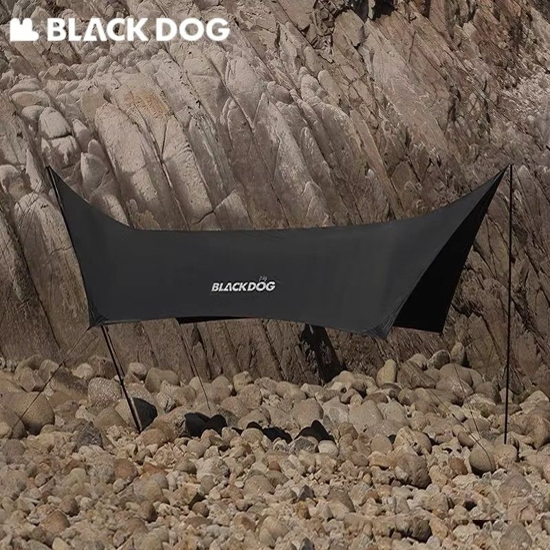 BLACKDOG Markisenzelt mit UPF50+ Sonnenschutz und wasserdichter PU3000 Beschichtung, 15 m², Schwarz - Bild 3