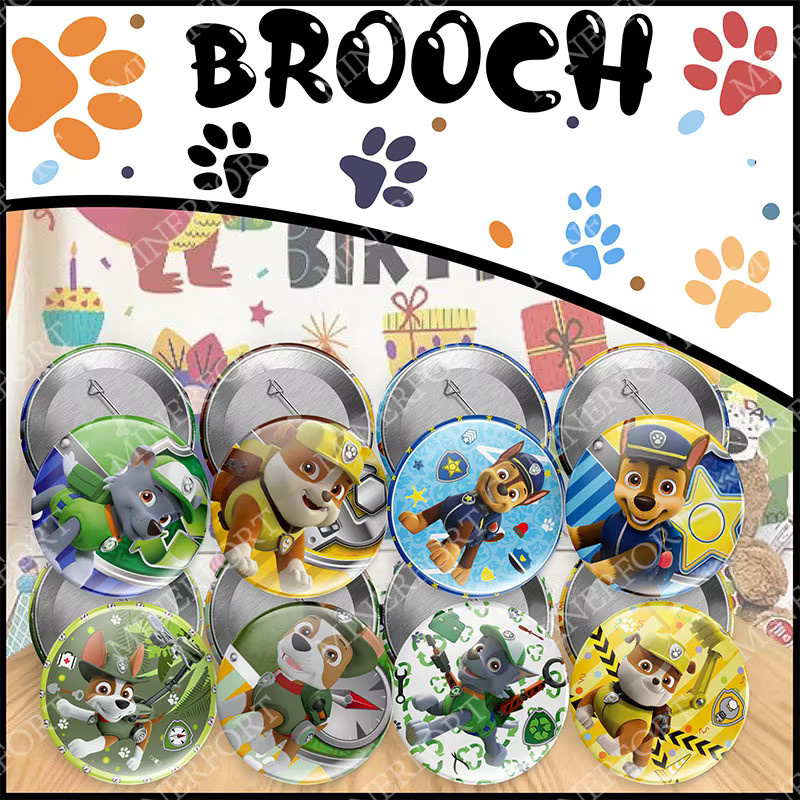 Broschen Paw Patrol, rund, Kinder - Bild 2