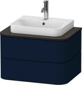 Duravit Waschtischunterschrank Happy D.2 Plus ohne Aufsatz, blau seidenmatt, Wandmontage, B/T/H: 40,8 x 48,0 x 65,0 cm - Bild 1