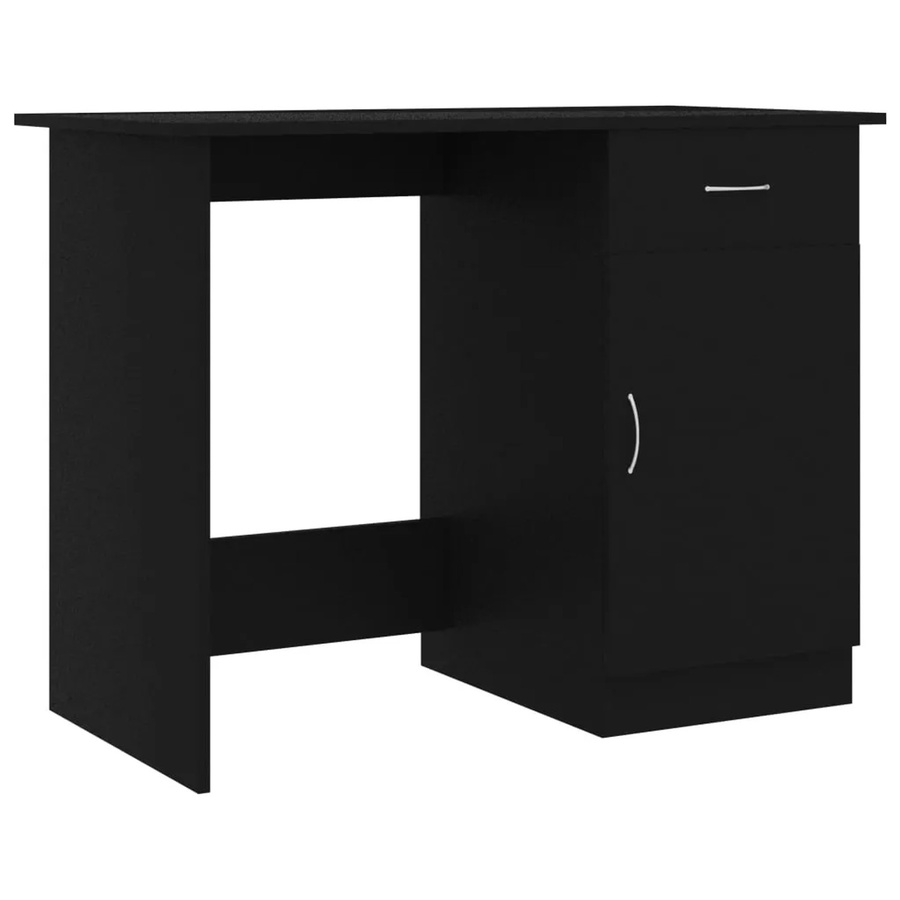vidaXL Schreibtisch in Schwarz aus Holzwerkstoff mit modernem Design, B/T/H: 100 x 50 x 76 cm - Bild 2