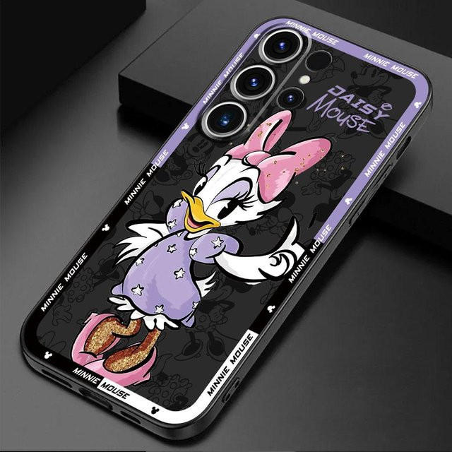 Disney Mickey Minnie Maus Handyhülle Schwarz für Samsung Galaxy S24 Ultra S23 Ultra S22 Plus S21 5G S21 FE S20 - Bild 1