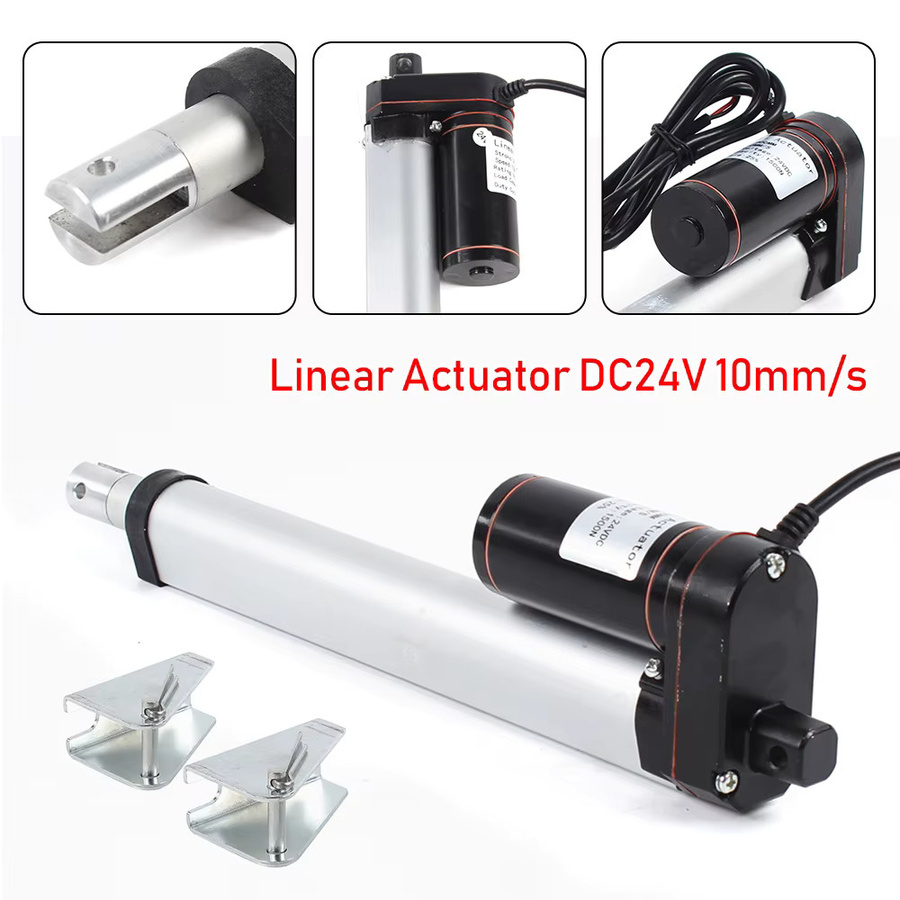Wasserdichter elektrischer Linearantrieb Bymaocar in Silber, 200mm Hub, DC 24V, 1000N-1500N Mini-Linearantrieb für Schränke, Fenster und Hausautomation - Bild 2
