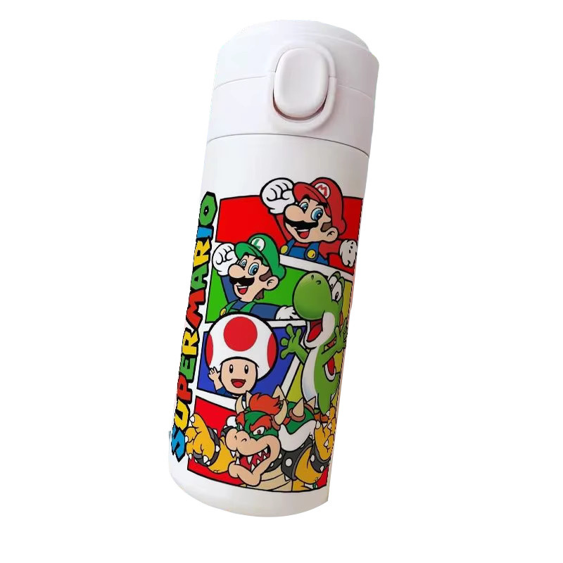 Bandai Super Mario Bros Thermobecher aus Edelstahl in Weiß, 420 ml - Bild 2