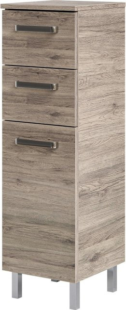 Pelipal Bad-Highboard Quickset 313 Sanremo Eiche mit Soft-Close-Türen und internen Regalen, Breite: 30 cm, Höhe: 100,5 cm - Bild 1